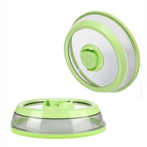 As Seen on Tv Press Dome Food Sealer Container Lids Green